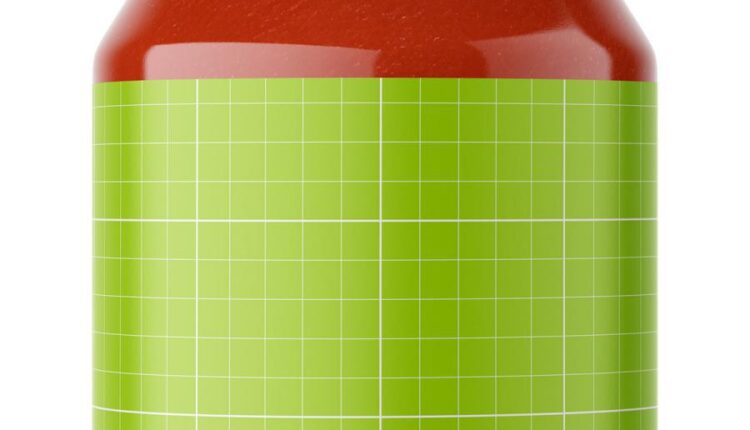 موکاپ لیبل بسته بندی شیشه غذا   Food Jar Mockups