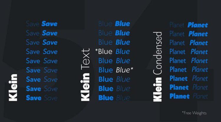 فونت انگلیسی مدرن کلاین   Klein Text Book Font