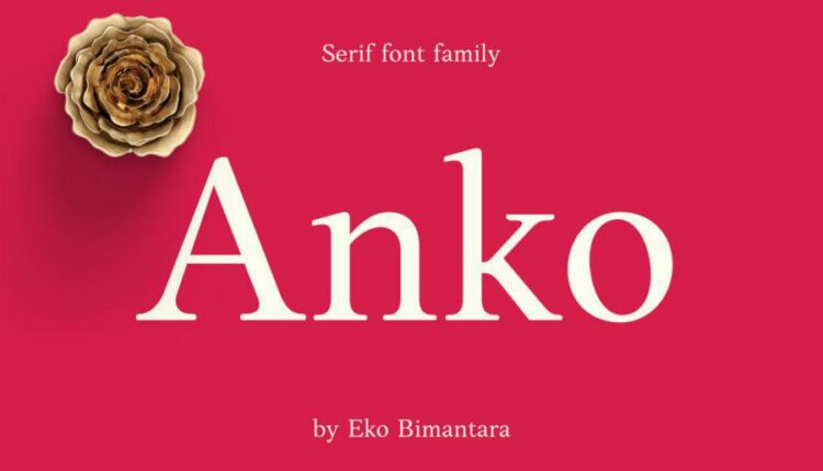 فونت انگلیسی سنس سریف انکو   Anko Personal Font