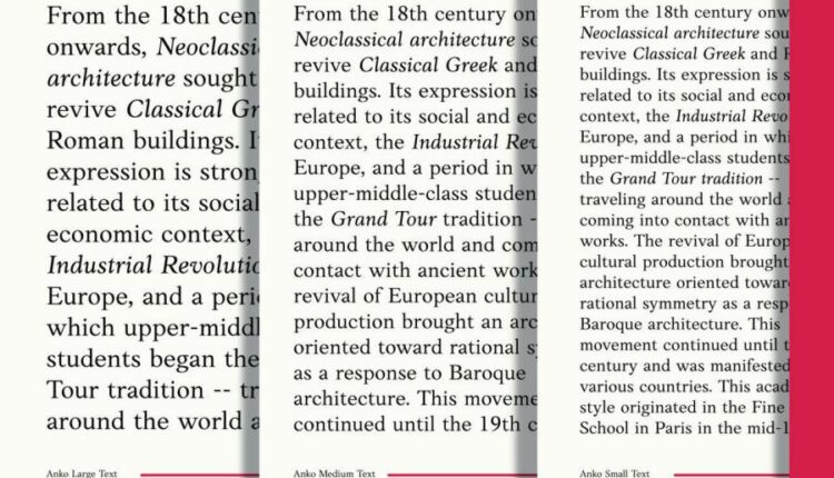 فونت انگلیسی سنس سریف انکو   Anko Personal Font