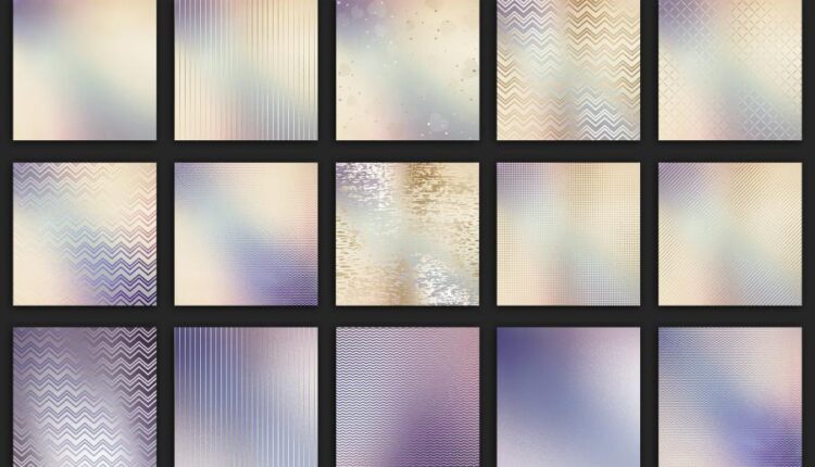 20 پس زمینه مات هولوگرام   Iridescent Textures