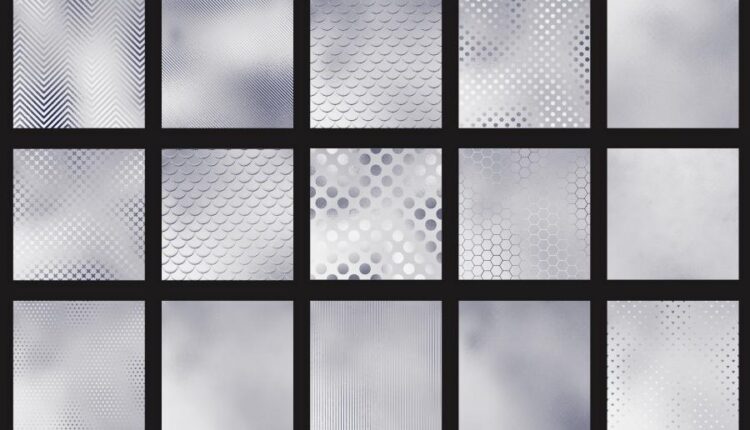 تکسچر نقره ای جذاب   Silver Textures charming