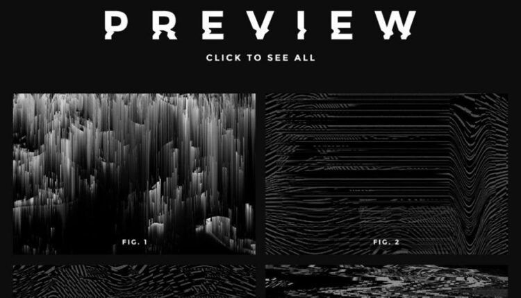 تکسچر و اشکال هندسی نویر   Noir Glitch textures and shapes