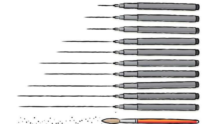 براش ایلوستریتور خط دستی   AI handmade styles and brushes