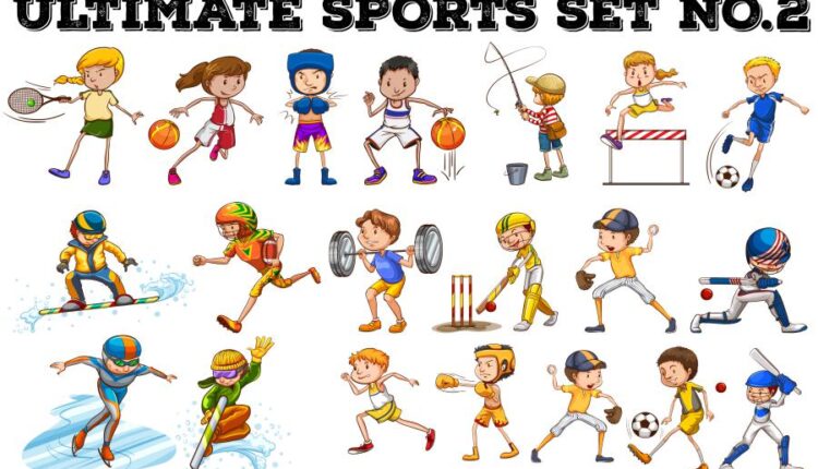 وکتور های کودکان و بازی بچه ها   Kids Games and Sports