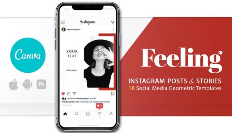 فایل لایه باز پست و استوری اینستاگرام   Insta pack adapted