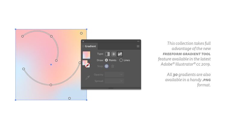 مجموعه بسیار زیبای گرادینت کمرنگ   Pale Gradients
