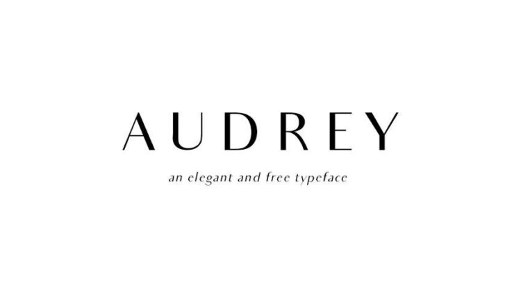 فونت انگلیسی بسیار جذاب اُدری   Audrey Font