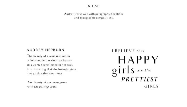 فونت انگلیسی بسیار جذاب اُدری   Audrey Font