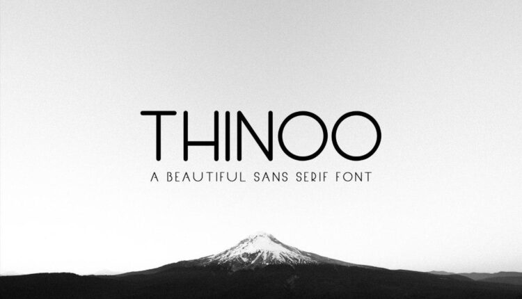 فونت انگلیسی سنس سریف ثنیو   Thinoo Sans Serif Font