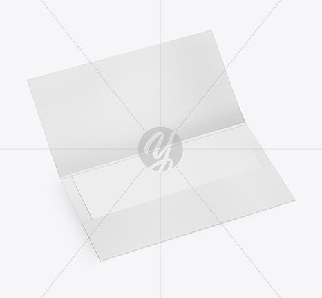 موکاپ پاکت باز نامه   Opened Paper Envelope Mockup