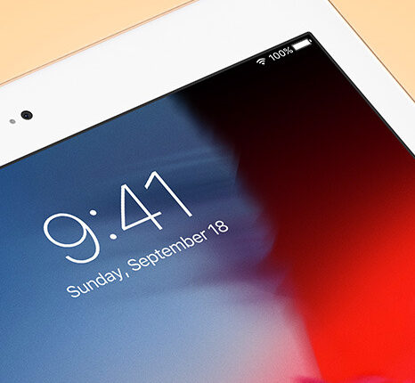 موکاپ زیبای آیپد طلایی   Gold IPad Mockup