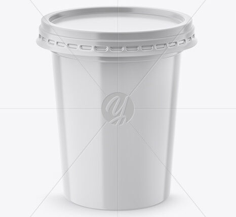 موکاپ لیوان پلاستیکی 500 گرمی   500g Plastic Cup Mockup