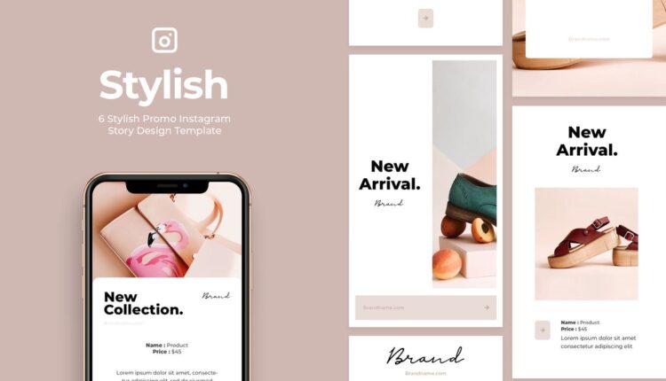 6 قالب آماده استوری اینستاگرام   Stylish Instagram Story