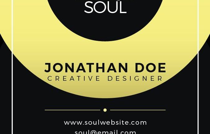 فایل لایه باز کارت ویزیت خلاقانه طلایی   Gold Business Card