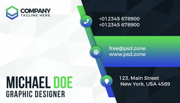 فایل لایه باز کارت ویزیت شیک   Business Card Design Templates