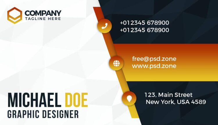 فایل لایه باز کارت ویزیت شیک   Business Card Design Templates
