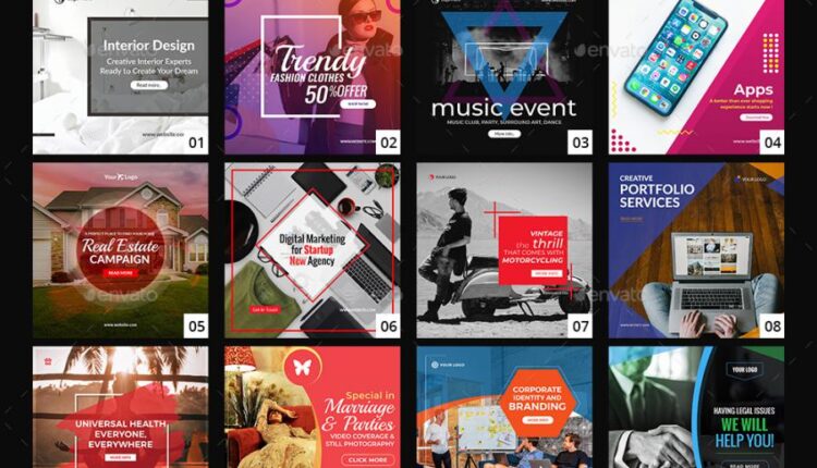 55 طرح آماده پست اینستاگرام و فیسبوک   Facebook Banners