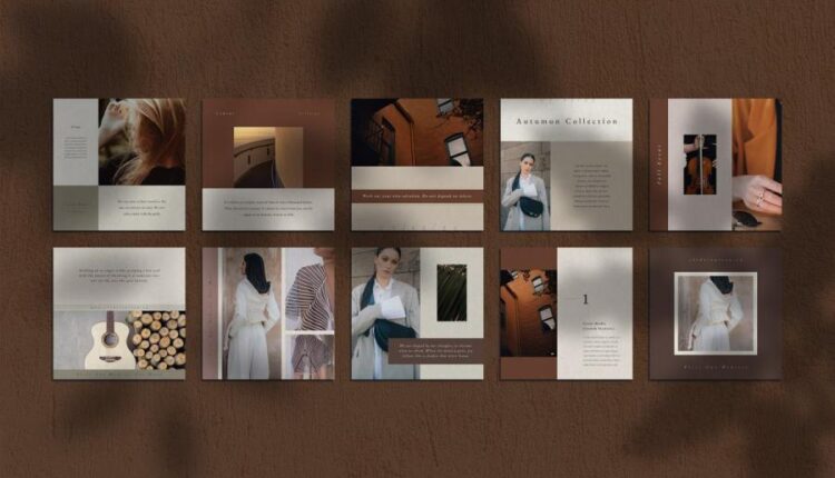 قالب های آماده پست و استوری اینستاگرام   Gemini Instagram Pack