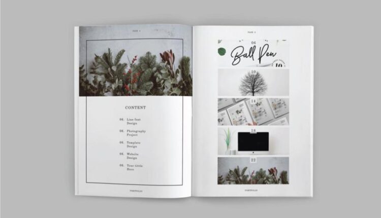 فایل لایه باز مجله و پورتفولیو عکاسی   Portfolio Template Vol.1