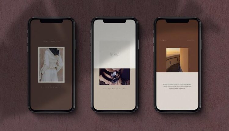 قالب های آماده پست و استوری اینستاگرام   Gemini Instagram Pack