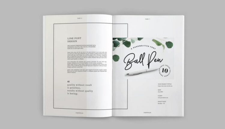 فایل لایه باز مجله و پورتفولیو عکاسی   Portfolio Template Vol.1