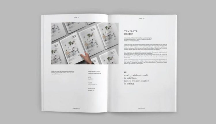 فایل لایه باز مجله و پورتفولیو عکاسی   Portfolio Template Vol.1