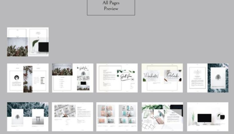 فایل لایه باز مجله و پورتفولیو عکاسی   Portfolio Template Vol.1