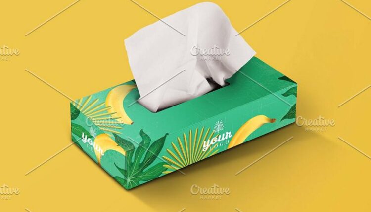 12 موکاپ کاربردی جعبه دستمال کاغذی   Boxes Mockup Mega