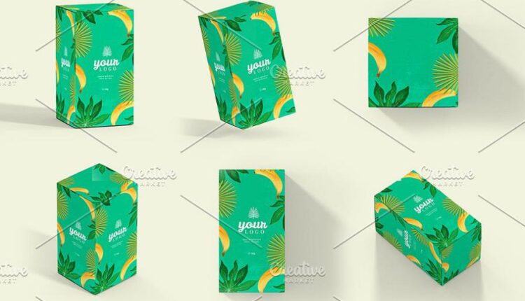 12 موکاپ کاربردی جعبه دستمال کاغذی   Boxes Mockup Mega