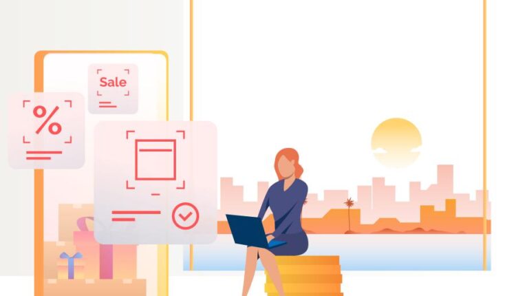 وکتور های تصویری خرید آنلاین و اینترنتی   internet marketing