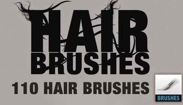 110 براش فتوشاپ مو   Hair Brushes for Photoshop