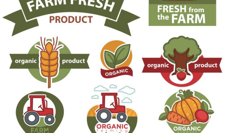 مجموعه تصویرسازی های مزرعه   Farm natural products