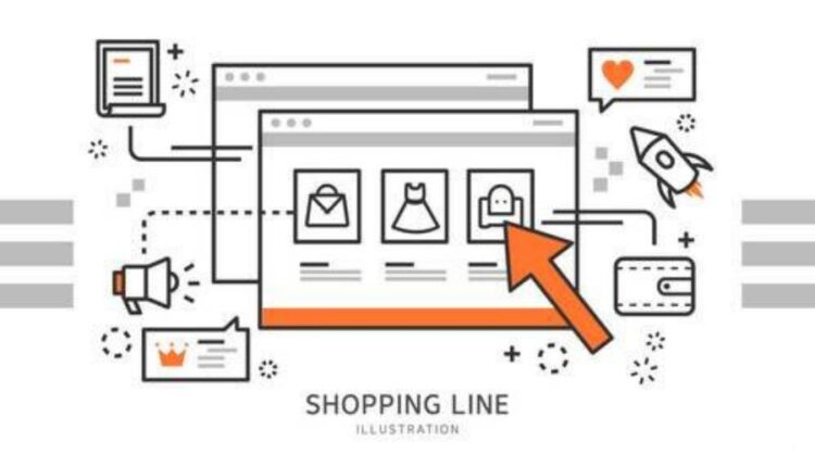 وکتور های تصویرسازی خطی با موضوع خرید   Line Shopping