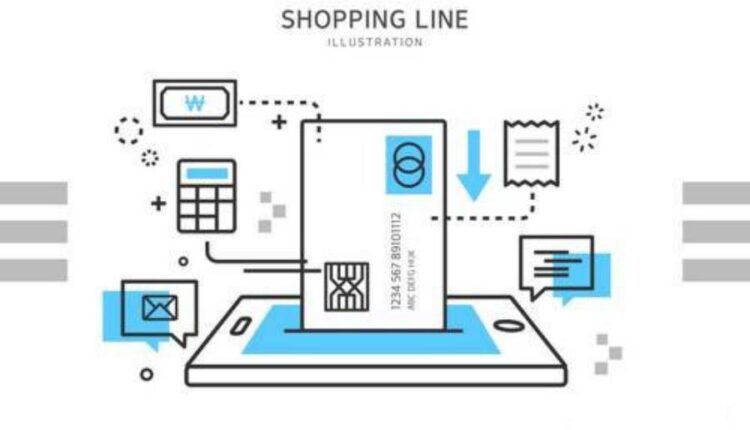 وکتور های تصویرسازی خطی با موضوع خرید   Line Shopping