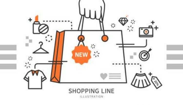 وکتور های تصویرسازی خطی با موضوع خرید   Line Shopping