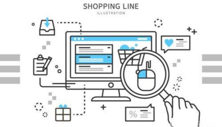وکتور های تصویرسازی خطی با موضوع خرید   Line Shopping