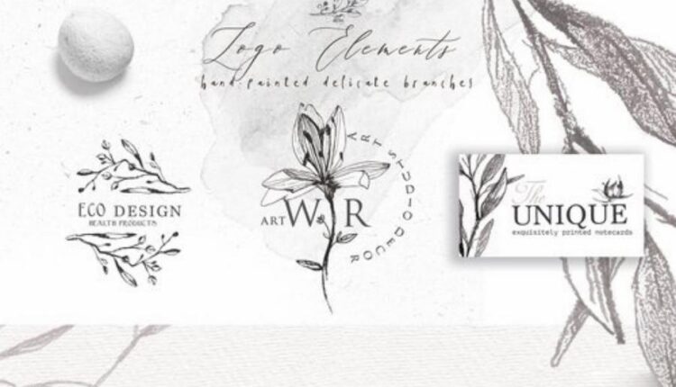 تصاویر png آبرنگی انواع گیاهان   LOGO ELEMENTS