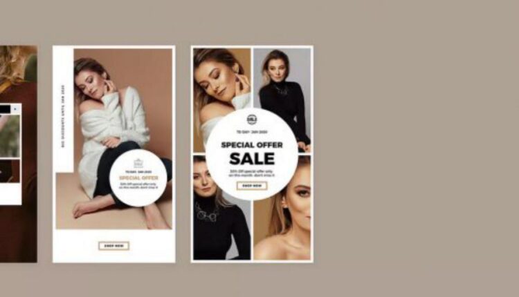 قالب های آماده استوری اینستاگرام   Fashion Instagram Story
