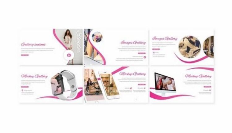 قالب آماده پاورپوینت با موضوع پوشاک   Slender Powerpoint