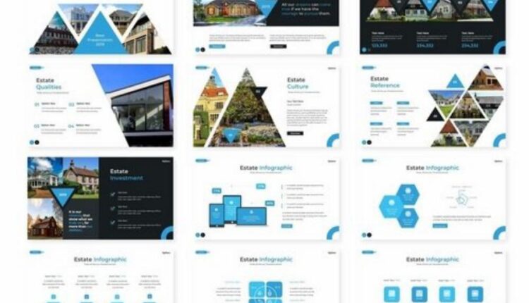 قالب آماده پاورپوینت با موضوع املاک   Estate Powerpoint