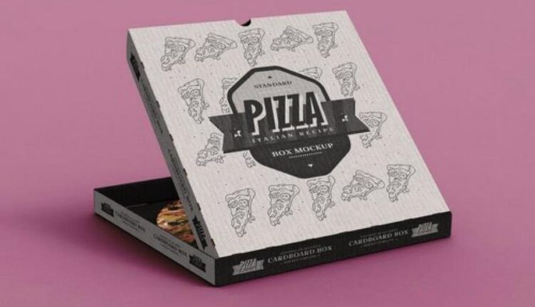 موکاپ جعبه پیتزا   Pizza Box Mock Up Template