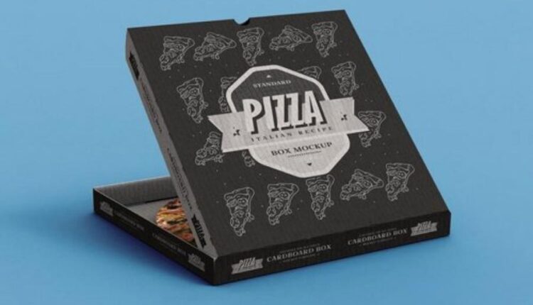 موکاپ جعبه پیتزا   Pizza Box Mock Up Template