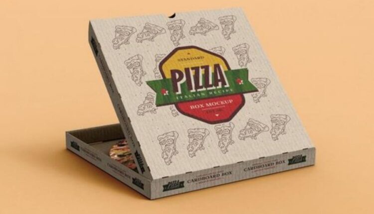 موکاپ جعبه پیتزا   Pizza Box Mock Up Template