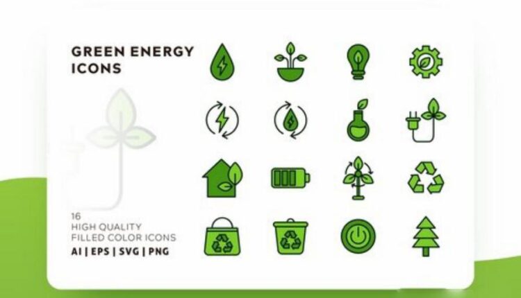 مجموعه آیکون های خطی با رنگ   FLAT ICONS BUNDLE