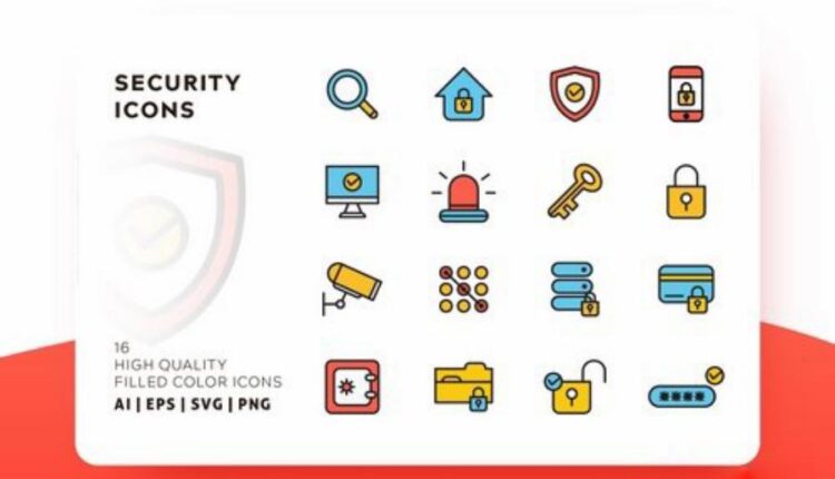 مجموعه آیکون های خطی با رنگ   FLAT ICONS BUNDLE