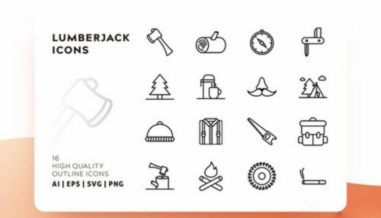 مجموعه آیکون های خطی با رنگ   FLAT ICONS BUNDLE