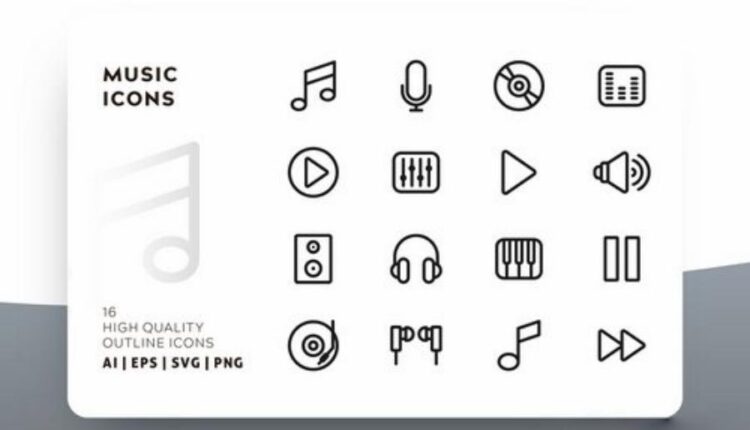 مجموعه آیکون های خطی با رنگ   FLAT ICONS BUNDLE