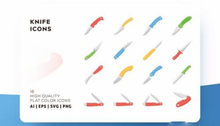 مجموعه آیکون های خطی با رنگ   FLAT ICONS BUNDLE