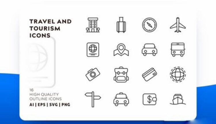 مجموعه آیکون های خطی با رنگ   FLAT ICONS BUNDLE